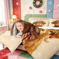 thumbnail image 4 of Manfei Western Xmas Festive 7-Piece Twin Bedding,Cute Christmas Highland Cattle Bedding Comforter Set,Xmas Reversible, 4 of 7