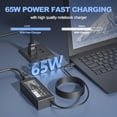 thumbnail image 3 of NEW 65W 45W USB C Laptop Charger Compatible with HP Chromebook 11 12 13 14 15, HP Spectre X360 13 14 15 16, HP Envy X360 13 14 15 16 17, Type C Power Adapter, 3 of 6
