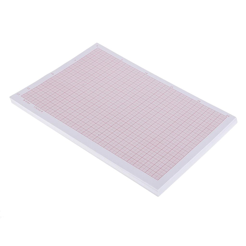 Milageto 100 Piece A4 Accurate Coordinate Paper Graph Paper Grids Science Square Paper