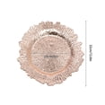 thumbnail image 4 of 24PCS 13inch Plastic Reef Charger Plates Ruffled Rim Dinner Charger Plates for Birthday Wedding Party Rose Gold/Red/Green/Black/White, 4 of 6