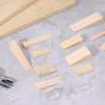 thumbnail image 4 of Uxcell 12Pcs Tope de Puerta de Madera, 5.91" x 1.57" x 1.57" Cuñas de Puerta de Madera Sólida Antideslizantes Bloques de Tope de Puerta para Sillas Caning Oficina en Casa Piso, 4 of 7