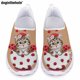 thumbnail image 1 of Doginthehole - Zapatos de malla transpirables de verano para mujer, zapatillas planas informales de moda para mujer, bonitos zapatos de enfermería para hospital con gatito, 1 of 5