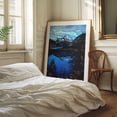 thumbnail image 3 of Mountain Lake - Painting Mountain Landscape Nature Lake Scenic Snow Winter Unframed Wall Art Print 36 x 48 inches, 3 of 13
