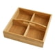 thumbnail image 4 of Recipiente para servir dulces y nueces Multifuncional 4 compartimentos Plato para refrigerios Caja de frutas secas Plato de comida para el hogar, 4 of 9