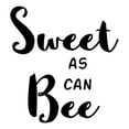thumbnail image 2 of Babies Sweet as can Bee Cute Cartoon Wall Decal Decoration Sweet Honey Bee Nectar Vinyl Wall Decal Art Lasts Years and Easily Removable - Size: 18 In(W) x 20 In(H), 2 of 5