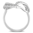 thumbnail image 3 of Dual Heart Diamond Engagement Ring, Women's Wedding Anniversary Diamond Ring, Pave Set Heart Ring, 925 Sterling Silver, 1.7 Ct Simulated Diamond, Promise Ring For Girlfriend, 3 of 4