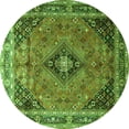 thumbnail image 1 of Ahgly Company Indoor Round Medallion Green Traditional Area Rugs, 6' Round, 1 of 1