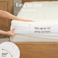 thumbnail image 6 of Heated Mattress Pad Twin XL, Electric Mattress Pad with 9 Heat Settings, Memory Function, Fast Heating, 1-12 Hours Auto Off, Deep Pocket, Machine Washable, 39"x 80", White, 6 of 7