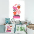 thumbnail image 3 of Designart 'Geometric Sun and Moon Shapes With Tropical Leaves' Modern Framed Art Print, 3 of 4