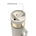 thumbnail image 3 of Contigo 20 oz Stainless Steel Travel Mug Tumbler – Leak-Proof Insulated Coffee Mug, Keeps Drinks Hot, Side Handle, Cream/Champagne, 3 of 7