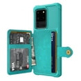 thumbnail image 3 of Feishell for Samsung S20 Ultra Wallet Case, ID&Credit Card Holder Slots Pockets Wallet Back Cover Stand Flip Folio Leather Magnetic Absorption Cover for Samsung Galaxy S20 Ultra, Green, 3 of 7