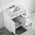 thumbnail image 4 of Vinnova Naples 36" Single Vanity in White with Carrara White Marble Countertop, 4 of 7