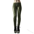 thumbnail image 4 of Disfraz de Steampunk para mujer, pantalones de pirata renacentistas medievales Retro, pantalones de lápiz con remaches de cuero y cordones, pantalones ajustados, ropa de calle, 4 of 5