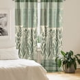 thumbnail image 2 of Ambesonne Leafy Design 4-Panel Curtains, Boho Art Jungle Leaves, 56"x63", Laurel Green Champagne, 2 of 3