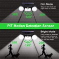 thumbnail image 2 of Solar Lights Outdoor, Motion Sensor Security Lights Solar Wall Lights with Dual Head Spotlights LED Waterproof 360° Adjustable Solar Motion , 1 Pack, 2 of 5