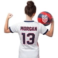 thumbnail image 4 of Icon Sports Official Licensed U.S. Soccer 4 Star USWNT Players Girl's Game Day Shirts Football Tee Top - WMor2, 4 of 5