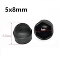 thumbnail image 1 of Bgsha 30 Pcs Couvercle d'Écrou Hexagonal en Nylon Couvercle en Plastique pour Protection de Vis Hexagonale Noir Insert en Nylon Protecteur Anti-Rouille, 1 of 8