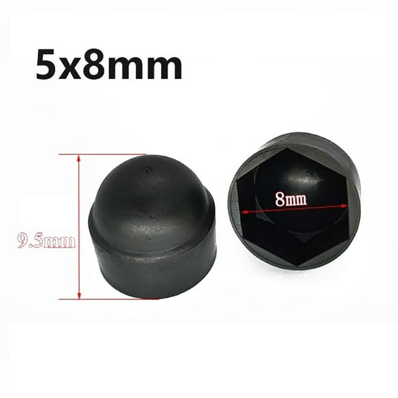 30pcs Nylon Domed Hex Nut Cover Plastic Nut Cover for Hex Screw Protection