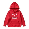 thumbnail image 2 of Unisex Kids Halloween Hoodie Casual Outfit With Graphic Design Comfortable,B-Red 110, 2 of 4