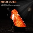 thumbnail image 3 of Chubasquero para perros VIVAGLORY naranja reflectante para perros pequeños, 3 of 7