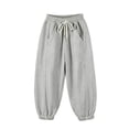 thumbnail image 2 of SJLDQY Girls Sweatpants Casual Elastic Drawstring Waist Joggers for Girls Comfy Pants with Pockets, 2 of 4