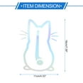 thumbnail image 4 of Calcomanía reflectante de parachoques Unique Bargains, cuadrado láser colorido, lindo gatito, calcomanía reflectante para automóvil, decoración personalizada para carro, puerta o ventana, 4 of 7