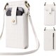 thumbnail image 1 of Laklulu Bolso bandolera de piel sintética para teléfono móvil para mujer, bolso con ranuras para tarjetas de crédito y espejo, apto para la mayoría de los teléfonos inteligentes, 1 of 6