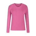 thumbnail image 3 of Womens Long Sleeve T Shirts Fall Fashion 2025 Basic Slim Fit Crop Tops Going Out Outfits Y2k Clothes, 3 of 5