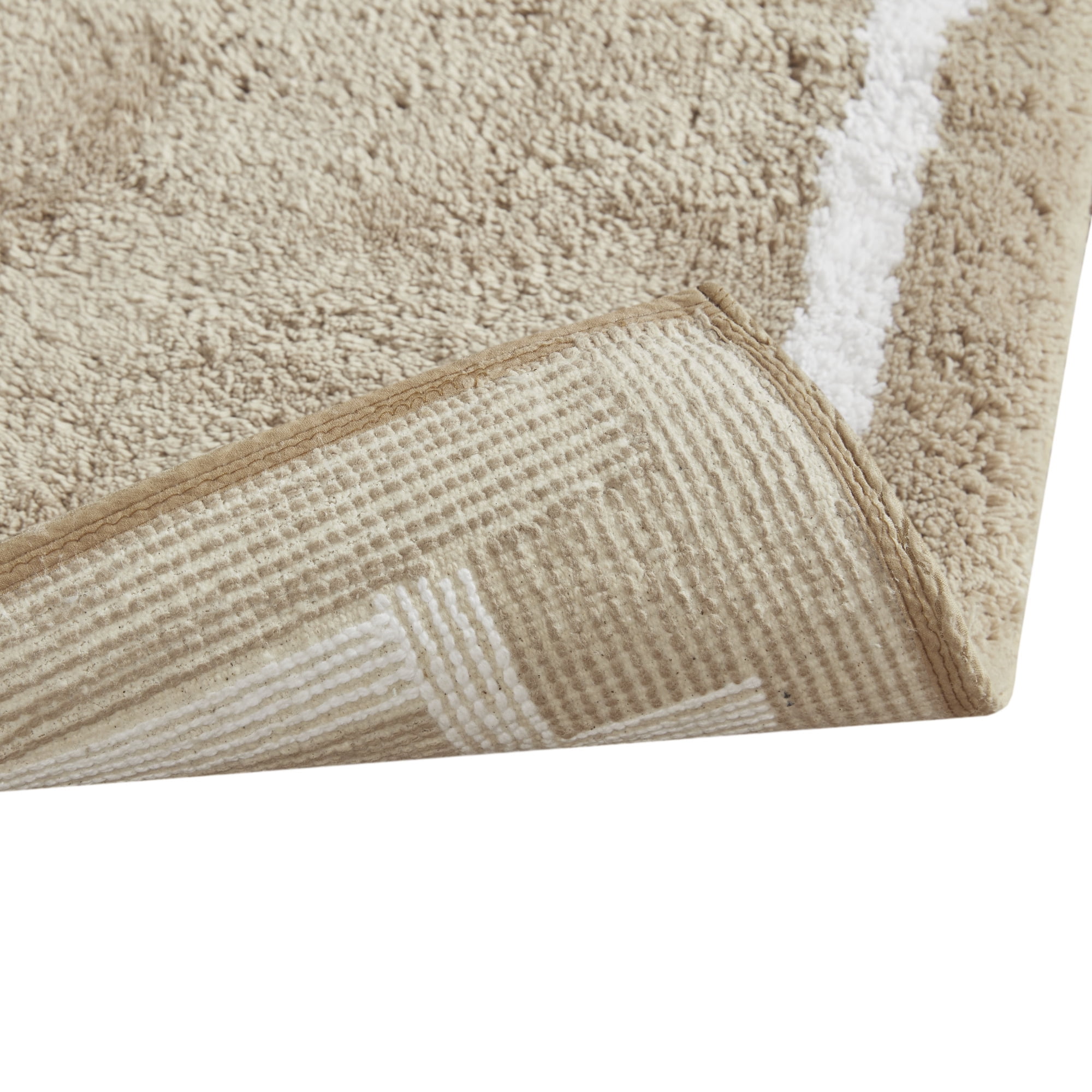 Madison Park Evan 24x72" Cotton Tufted Bath Rug - Taupe