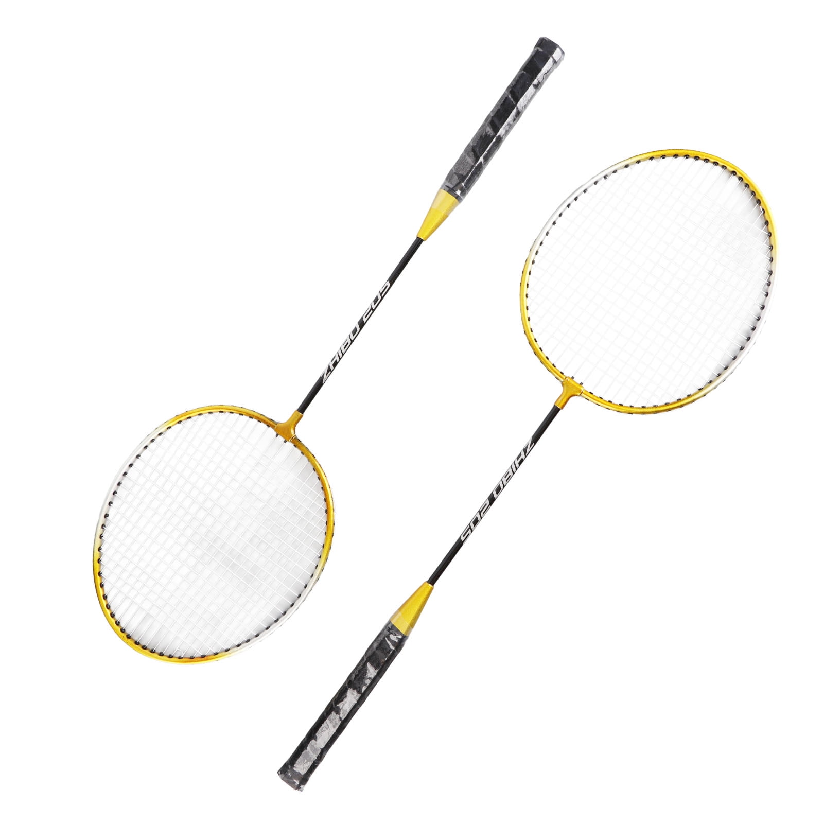 Set 2 Raquettes De Badminton - 69x22 Cm - Absorbant Chocs - Poignée Antidérapante - Pour Débutants Et Enfants