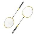 thumbnail image 1 of Badminton Racquet, Badminton Racket Set Iron Alloy Gold Anti Skid Handle  for Elementary Training, 1 of 7