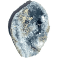 thumbnail image 2 of Vivid Sky Blue Celestite Mineral Geode Crystal - 5"-7"wide, 2 of 3