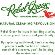 Rebel Green Fruit & Veggie Clean - Natural Produce Wash - Plant-Based Vegetable Wash - Fruit and Vegetable Wash with No Aftertaste - Sustainable Food Wash - 16 Fl Oz Spray Bottle (Pack of 2)