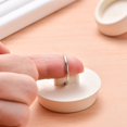 thumbnail image 4 of 6 Pieces Rubber Sink Stopper Set Drain Stopper Plug with Hanging Ring for Bathtub, Kitchen and Bathroom, 3 Sizes, White, 4 of 7