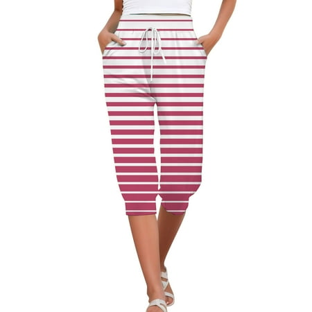 

Eashery Trousers for Women plus Size Pocket Linen Trousers for Women Womens Panties Hot Pink M