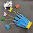 thumbnail image 3 of Cat Teaser Gloves, Cat Interactive Toy, Iq Improving Pet Supplies With Bell, Cat Glove Toy Plush Toys For Small Dogs, Puppy, Indoor, 3 of 4