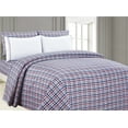 thumbnail image 1 of Posh Home 6 Piece Sheet Set with 4 Embroidered Pillowcases in Tartan Plaid - Full, 1 of 1