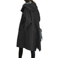 thumbnail image 2 of Gvmfive Women Windbreaker Jacket Buttons Hooded Outdoor Outwear Coat, 2 of 5