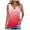 Watermelon Red1, variant on Lmnyox Tank Tops for Women Casual Dressy Keyhole Neck Print Shirt 2025 Summer Trendy Sleeveless Tee Shirts