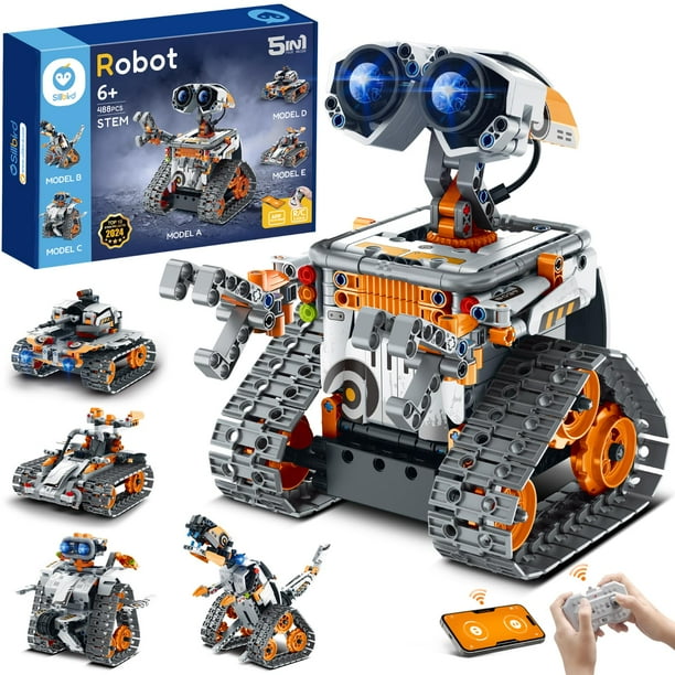 Kit de construcción de robots Sillbird con mando a distancia para niños de 8 a 12 años