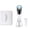 White, variant on Handheld Facial Hot and Cold EMS Beauty Device for Skin Rejuvenation and Lifting - Light Therapy Massager for Home Use
