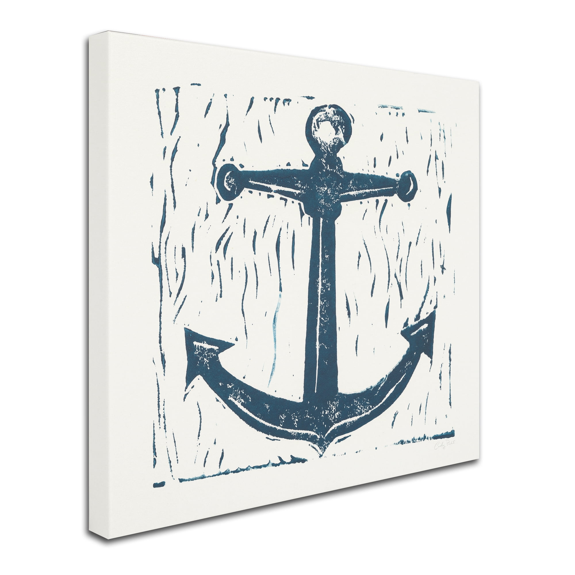 Trademark Fine Art 'Nautical Collage on White III' Canvas Art by Courtney Prahl