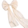 thumbnail image 6 of HOMYL 2 Pieces Satin Ribbons Bows Making Ribbons Elegant Supplies Wide Crafts Projects Champagne, 6 of 8