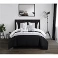 thumbnail image 1 of Chic Home BCS25326-US 5 Piece Lanny Comforter Set, Black - King Size, 1 of 1