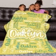 thumbnail image 3 of Custom Blanket with Name Personalized Blankets for Kids Adult Boys Girls Flannel Monogrammed Customized Blankets Throw (40''''x50''''), 3 of 6