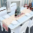thumbnail image 2 of Pink Christmas Table Runner Merry Xmas Tree Winter Holiday Party Decoration Seasonal Home Kitchen Dining Room Island Decor (13" x 90"), 2 of 4