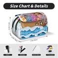thumbnail image 5 of Sikiie Rainbow Animals on Noah's Ark Print Flip Double-layer Pencil Case, All-purpose Stationery Bag for Study and Office, Zipper Design, Unisex, 5 of 7