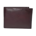 thumbnail image 7 of MARSHAL Kids Slim Genuien Leather Coin Pouch Bifold Compact Wallet Burgundy, 7 of 7