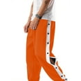 thumbnail image 3 of Bamboohart Men‘s Tear Away Pants  Loose Fit Basketball Pants High Split Snap Button Sweatpants, 3 of 7