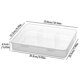 thumbnail image 3 of Organizador de almacenamiento para cajas de lápices de plástico extra grandes, contenedor translúcido apilable para material de oficina transparente, manillas con cierre de presión, 2 tamaños, 1 juego, 3 of 6